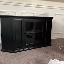 Corner TV Cabinet, Black