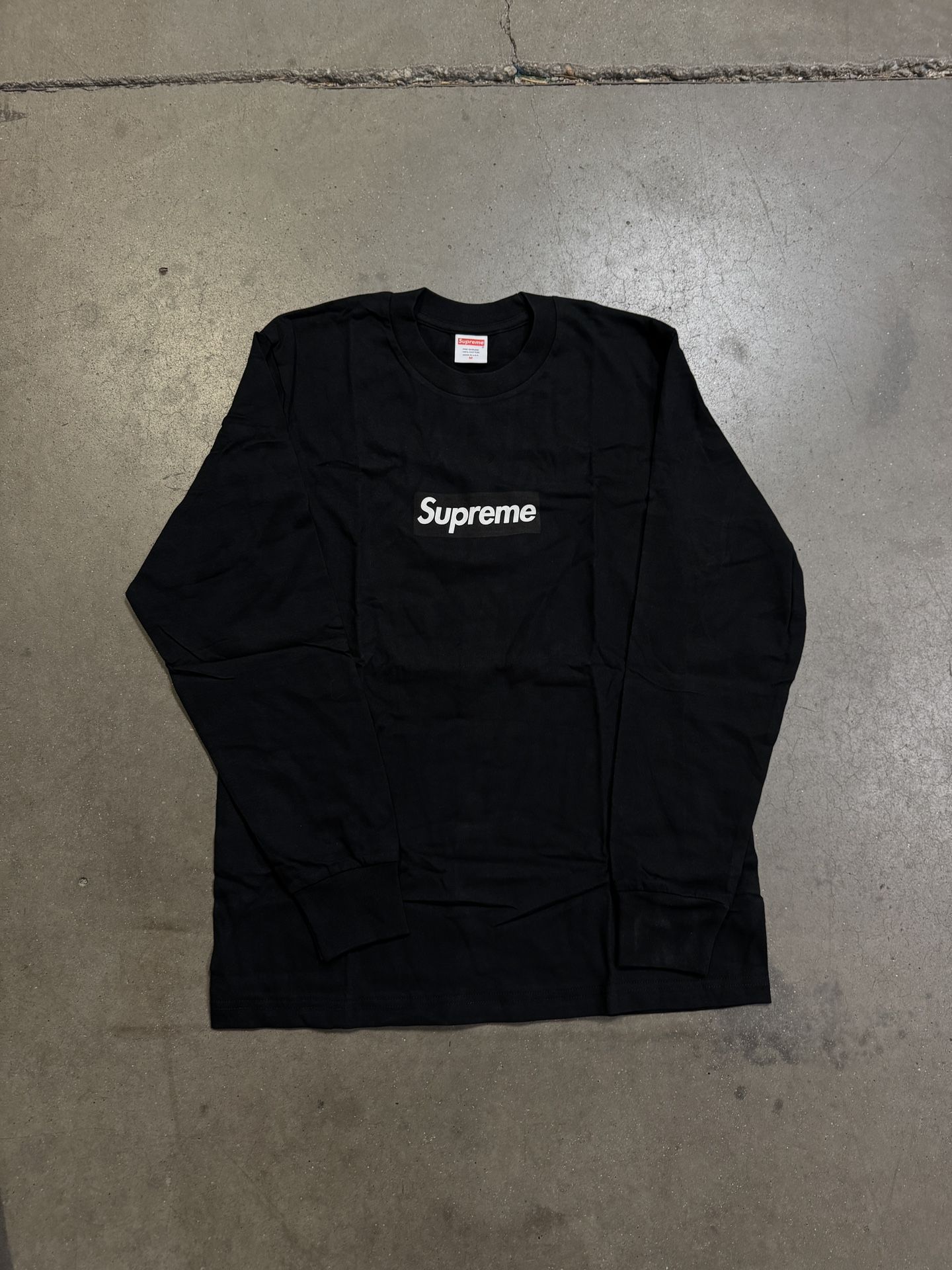 Supreme Black Box Logo L/s Size Medium