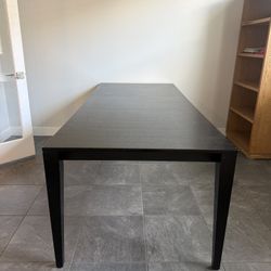 Black Wooden Dining Table