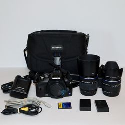 Olympus Digital camera E410 14-42mm and 40-150mm Lenses FULL  KIT