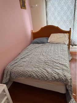 Handmade Amish solid wood bed frame
