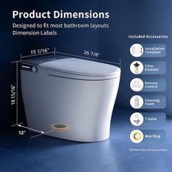 New Smart Toilet w Bidet and remote