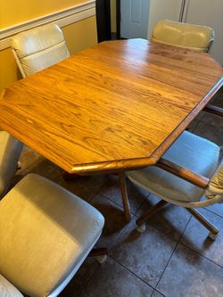 Oak Dining Table with 4 Chairs