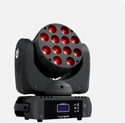 SHEHDS 12x12W RGBW LED Beam Moving Head Light DMX512