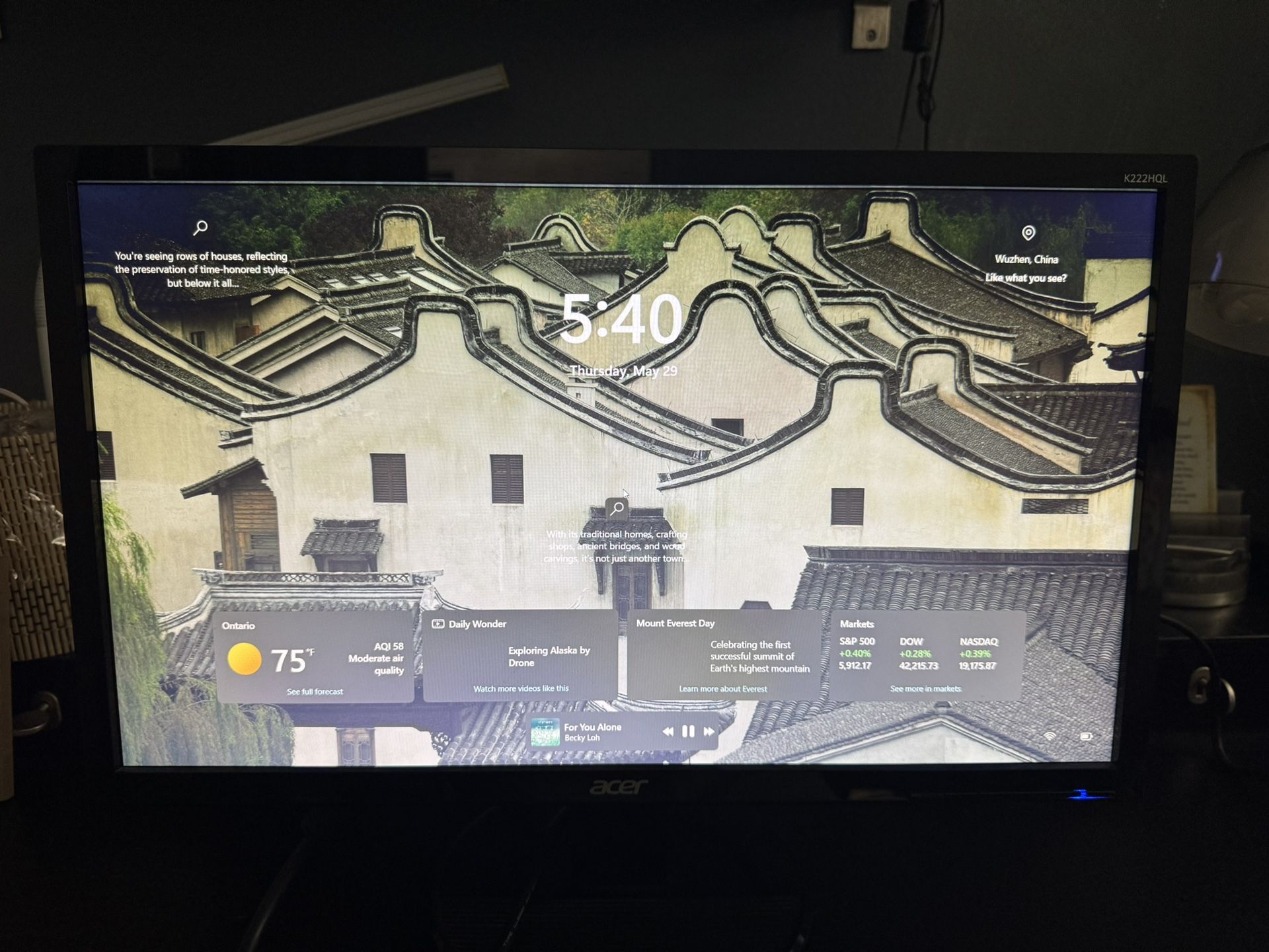 Acer Computer Full HD Monitor K222HQL