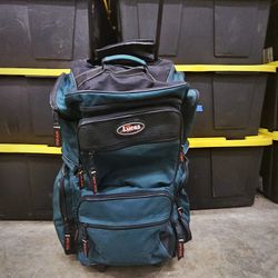 Like New Lucas Gear Rolling Adjustable Luggage Duffle Suitcase 