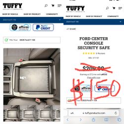 FORD CENTER CONSOLE SECURITY SAFE