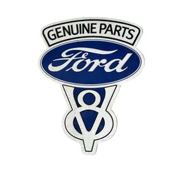 Ford Motor Company officially licensed blue and white metal sign 18 x 14"