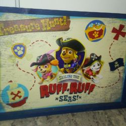 Paw Patrol Wood Framed Wall Picture! 20" x 14" 