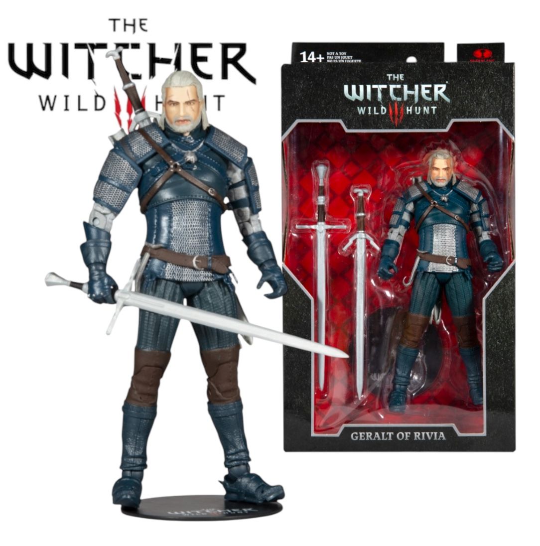 McFarlane - The Witcher Geralt Of Rivia (viper Armor Teal) 7” Action Figure
