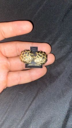 Nugget earrings 10k