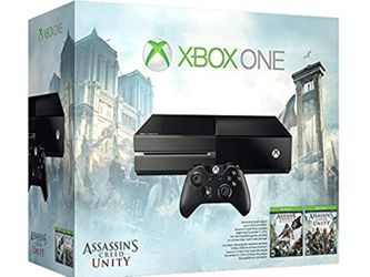 Xbox one with assassins creed unity bundle