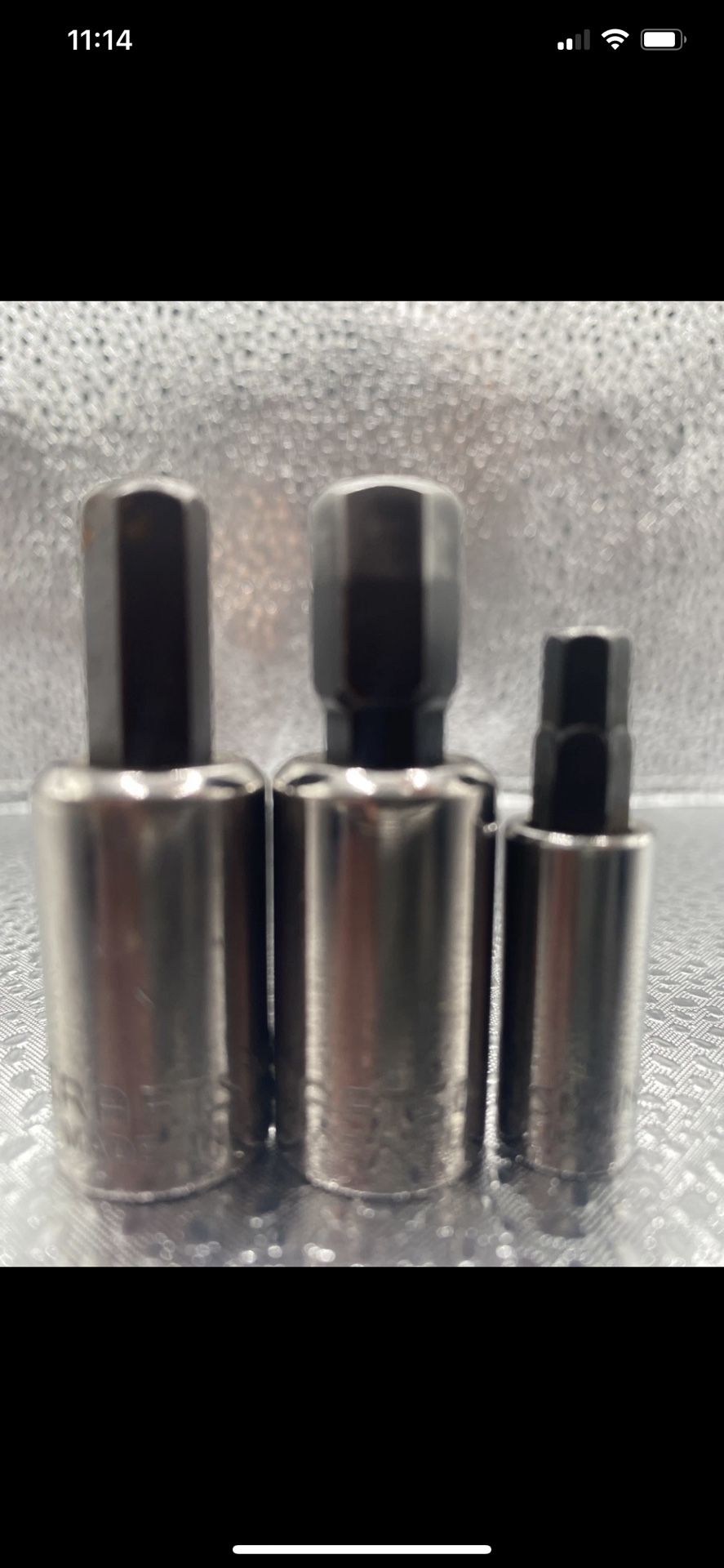 Bundle Lot Of 3 Vintage Craftsman Hex Bit Socket 3/8” & 1/4” Drive 42(contact info removed)4 