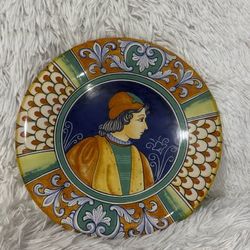 Italian Majolica Decorative Ceramic Plate