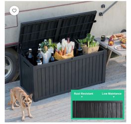 Caja de plástico para patio