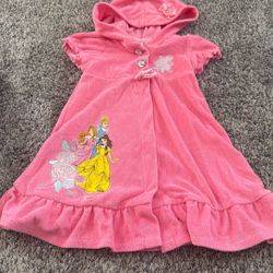 Girls Disney Princess Beach Cover Size 3