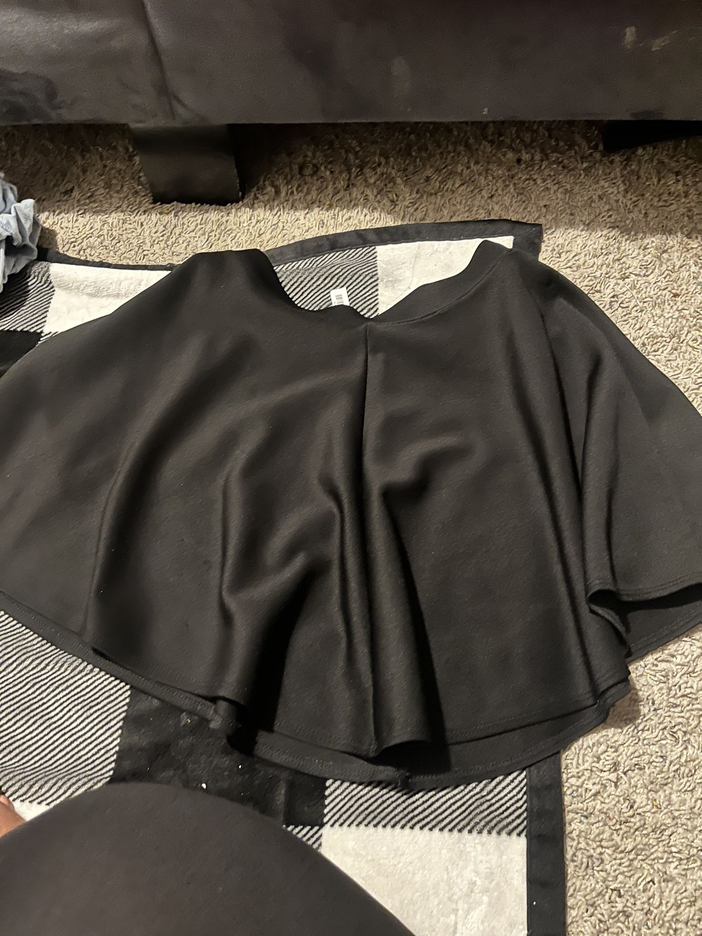 High Waisted Black Skirt