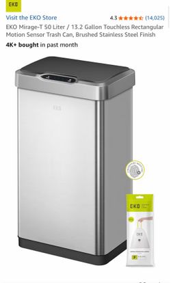 Motion sensor trash can