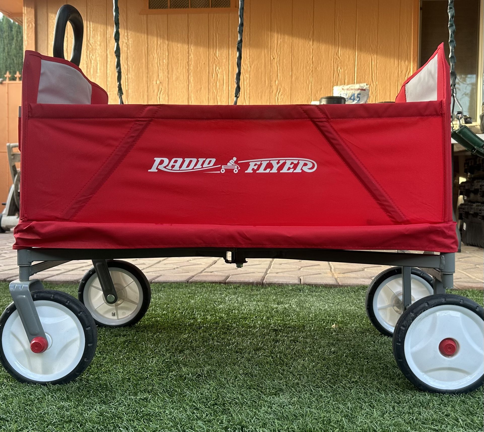 Radio Flyer’s EZ Fold Wagon with canop