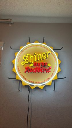 Shiner Bock Ruby RedBird Neon Sign