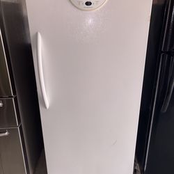 White Frigidaire Standing Freezer