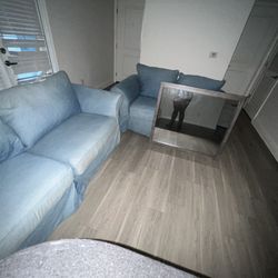 Pullout Sofa And Love Seat 