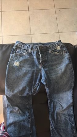 Low rise boot cut jeans