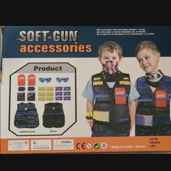 Nerf Gun.  Soft Gun Accessories Kit