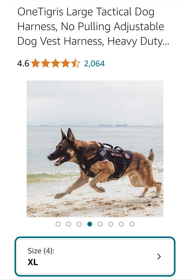 Tactical Dog Harness XL