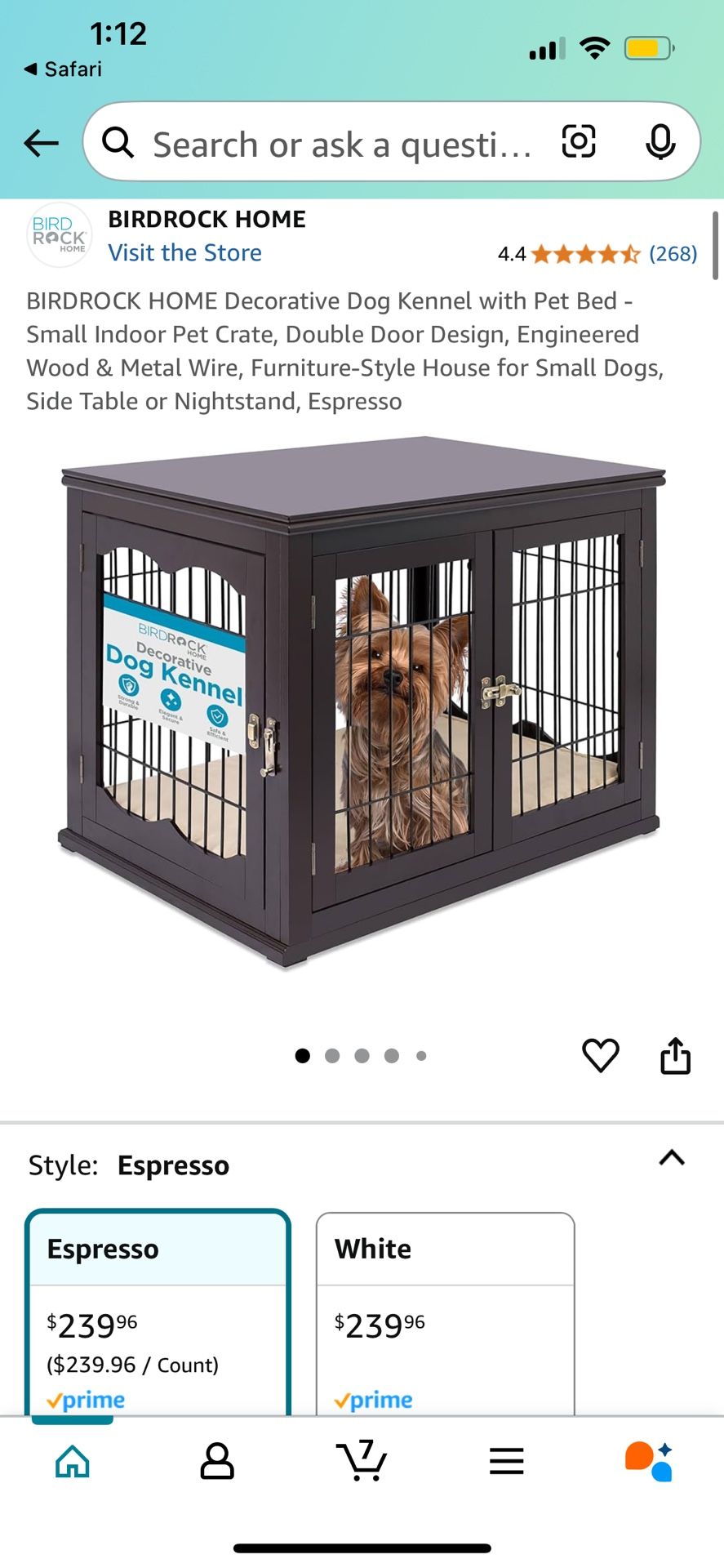 Birdrock Home Dog Kennel
