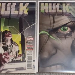 She Hulk Marvel 2 Comic Book Lot Issue 2 And 7 Hero 