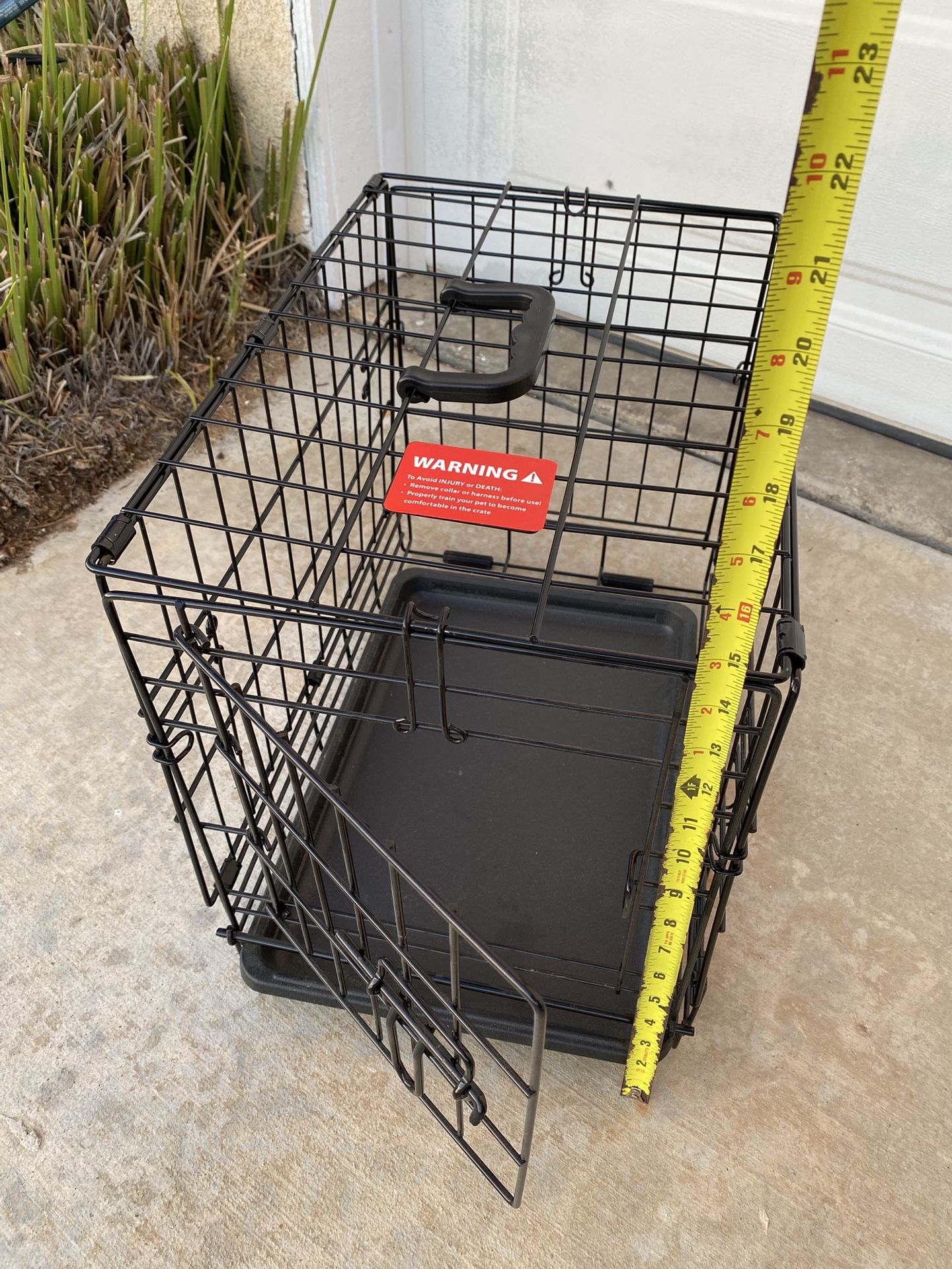 SMALL DOG KENNEL, FOLDABLE, WITH TRAY