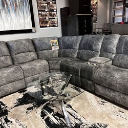 Stunning Reclining Couch! $1899 🚨📦 Easy Financing!