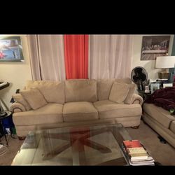 WOW set of 2 sofas identical! Priced to go!! Will negotiate!! Let’s win!!