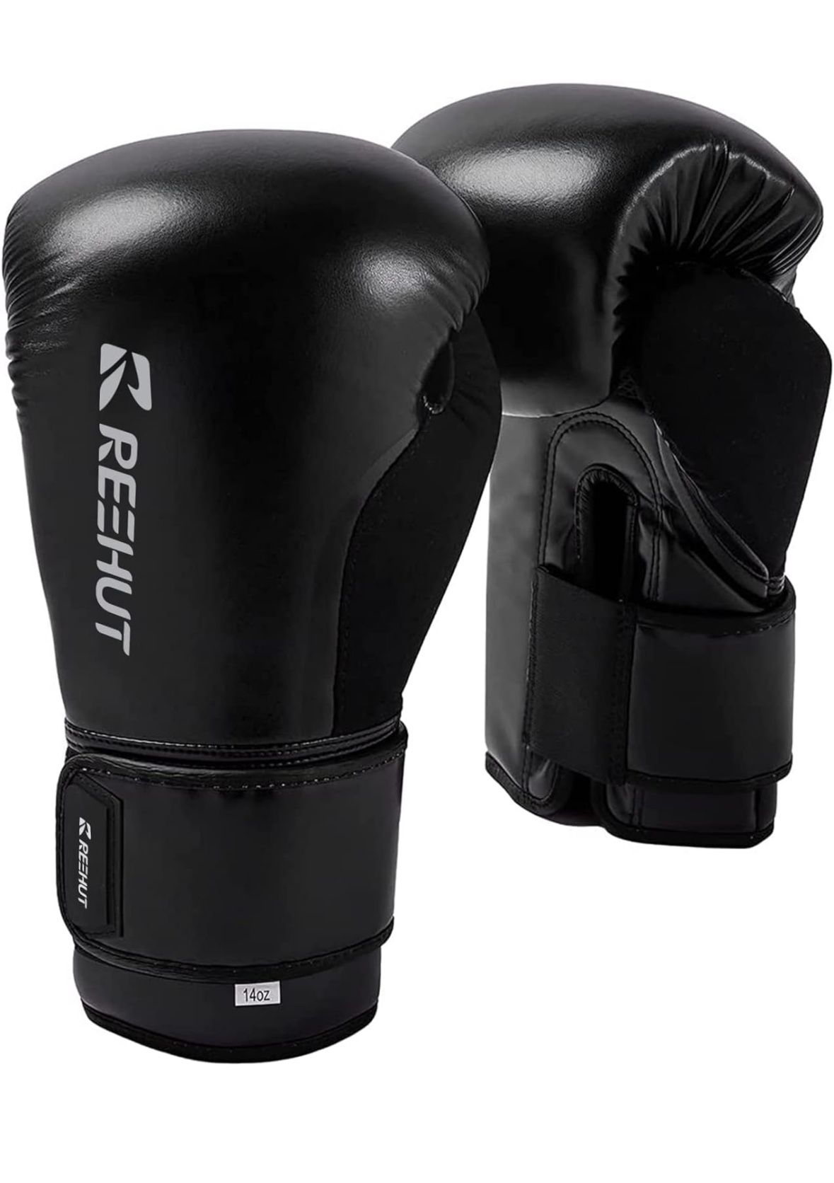 REEHUT Fight Gloves Pro Grade Boxing Gloves for Men & Women, Muay Thai Style Punching Bag Mitts, Kickboxing Bagwork Gel Sparring Training Gloves 