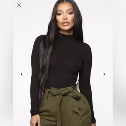 Black Long Sleeve Bodysuit