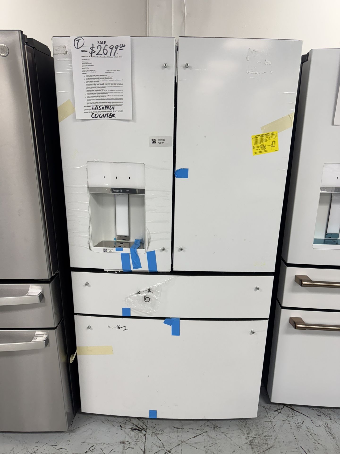 Café Counter Depth Refrigerator In Matte White 
