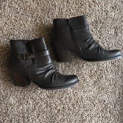 Brown High-Heel Boots