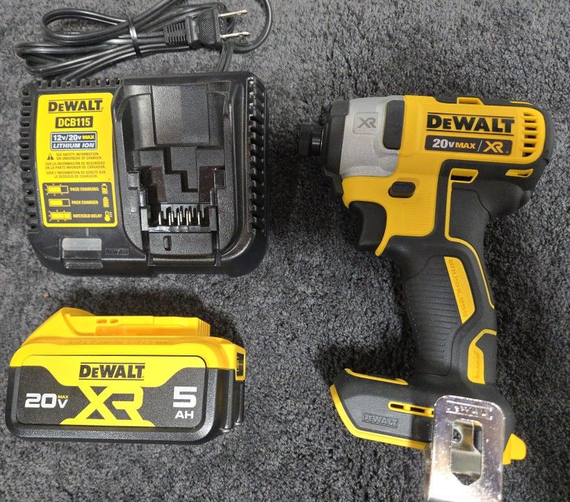 Dewalt Impact DCF887 20 Volt Max + 5AH Battery + Charger
