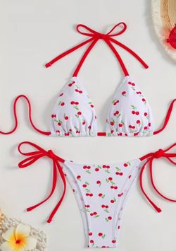 White Cherry Bikini S-XL