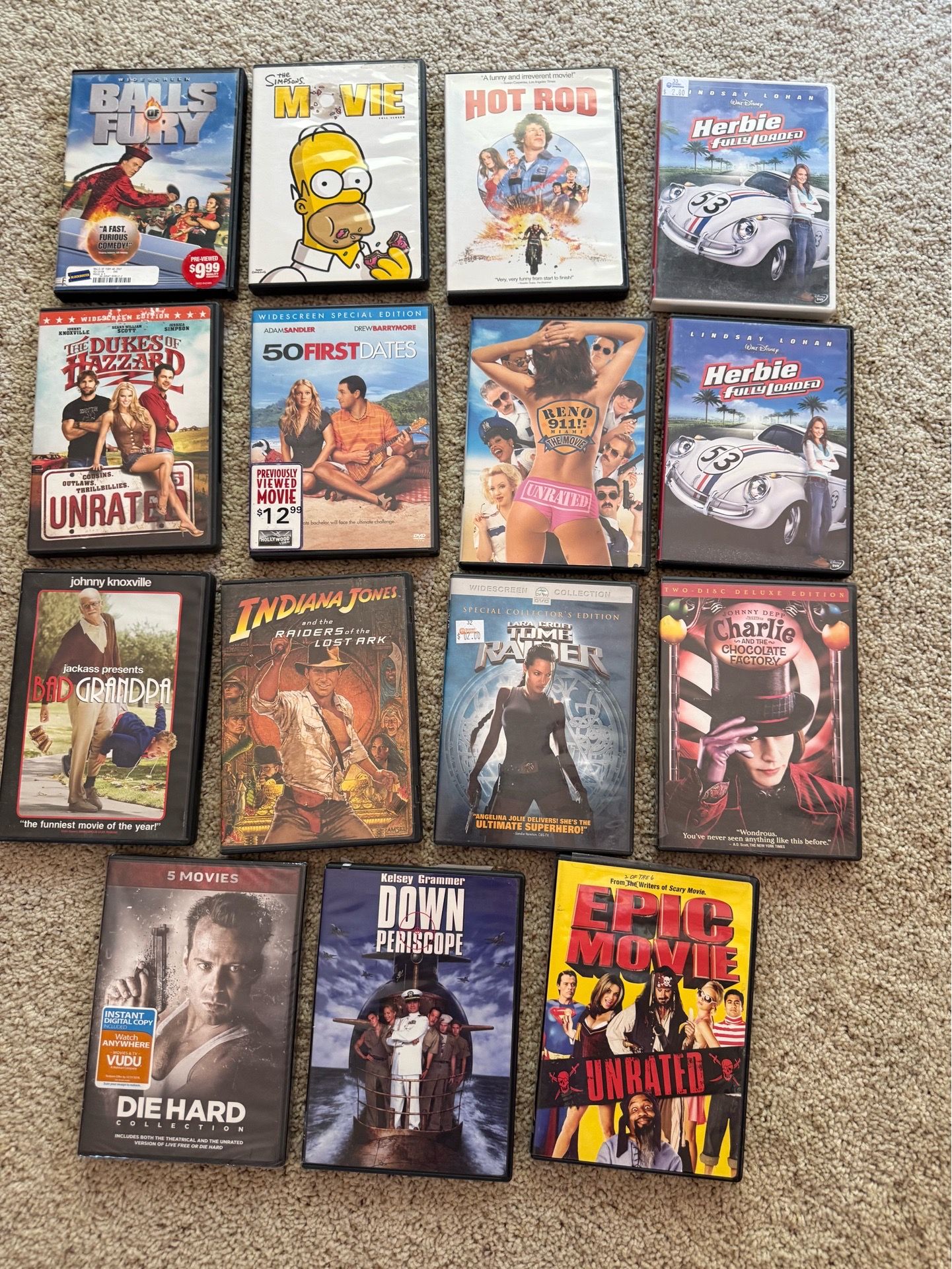 LOT DVD’s Movies ALL FOR