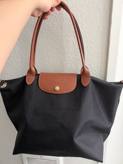 black longchap bag