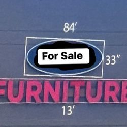 Selling a commercial illuminated sign originally used for a furniture store.