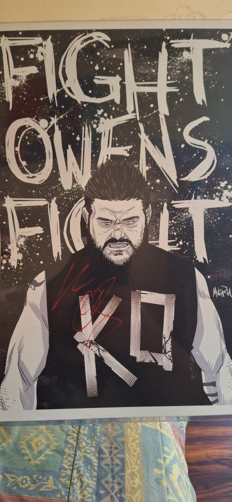 Kevin Owens Signed Poster