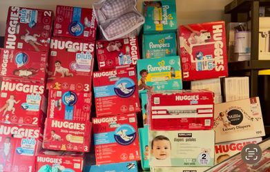 New pampers/huggies and pull ups sell or trade for Enfamil 12oz cans