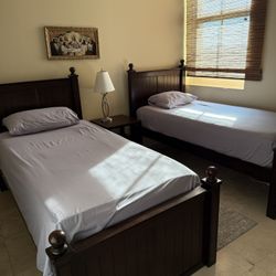 Bed Twin Size , Set Of 2 