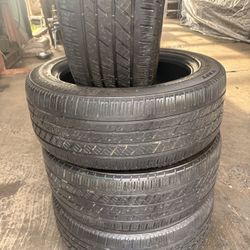 4 used tires 235/55/19 BRIDGESTONE DRIVEGUARD run flats 