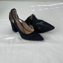 Chinese Laundry Black Block Heel Pumps