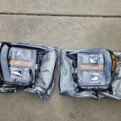 2021-2023 Ford F150 Headlights Sport Black Housing OEM