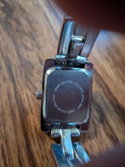 Vintage Ladies Watch Rectangular With Chain Link Band